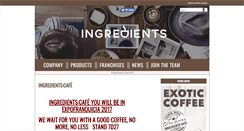Desktop Screenshot of ingredientscafe.es