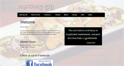 Desktop Screenshot of ingredientscafe.com